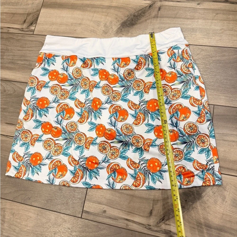 Coral‎ Bay Golf Skort Orange Citrus Sz L wicking PerformanceTennis Athletic Core